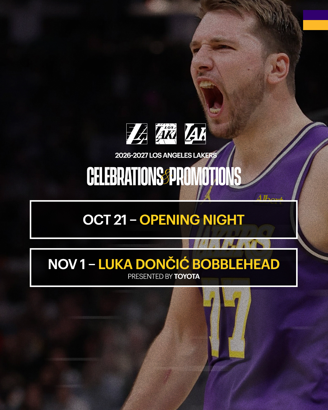 Lakers Celebrations and Promo Nights