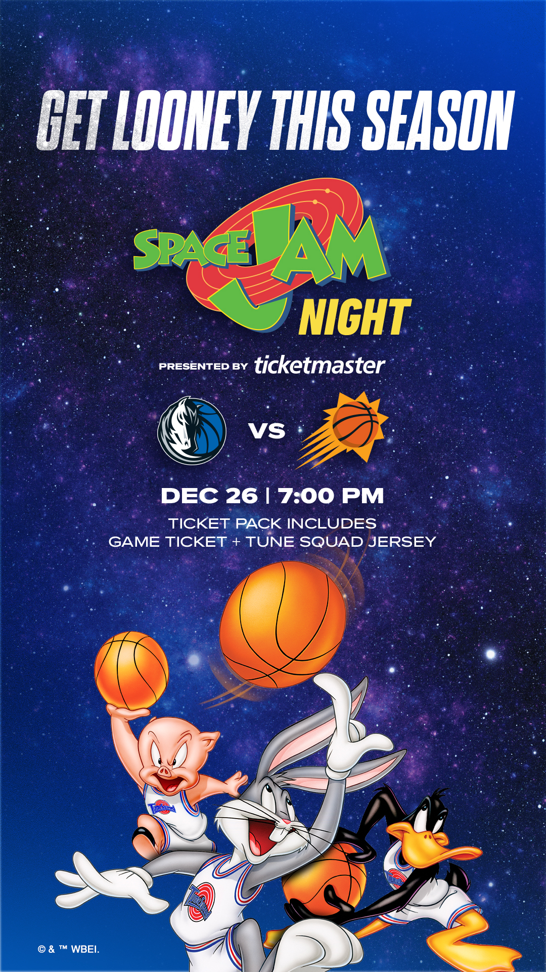 Mavs Space Jam Night