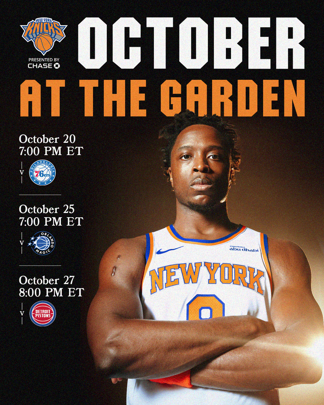 October Home Games