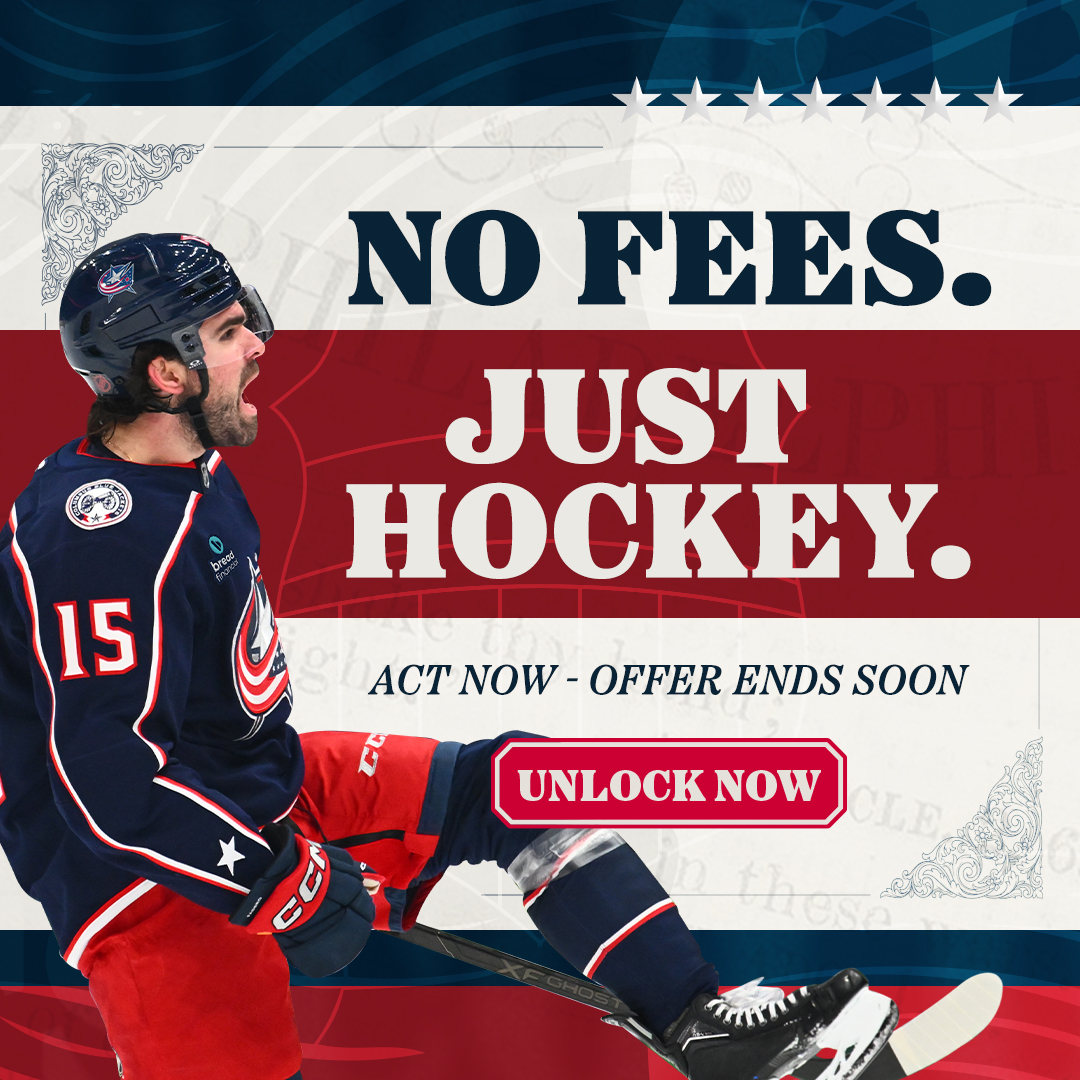 Blue Jackets no fees on all home games