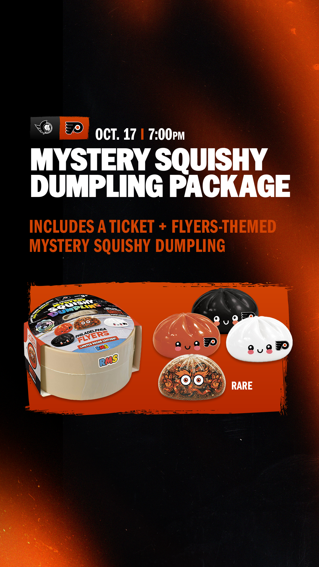 Flyers Mystery Squishy Dumpling package