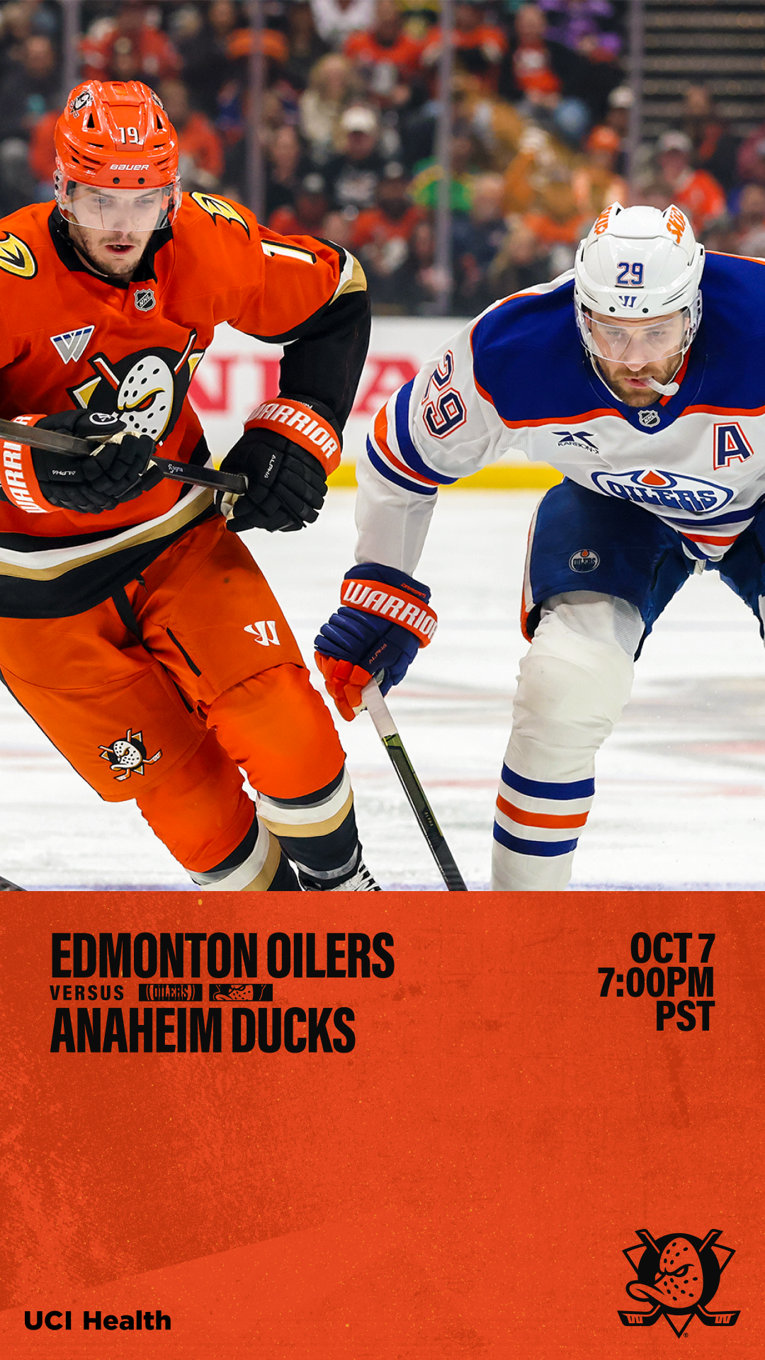 Ducks vs. Edmonton Oct. 7